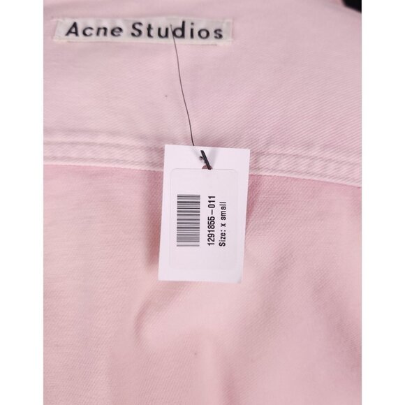 Acne Studios Panelled Denim Overshirt XS Mens Jacket Pink $540 - Picture 11 of 13
